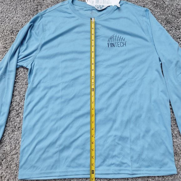 FinTech Long Sleeve Blue Shirt Quick Dry - Picture 6 of 9